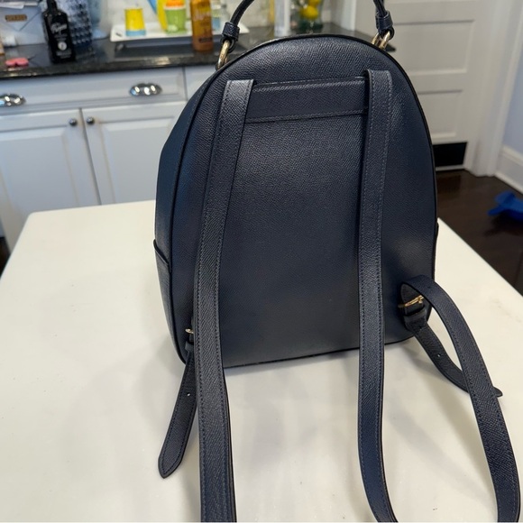 COACH Jordan Navy Blue Leather Backpack  Gold Hardware F76624 NWOT - Picture 10 of 15